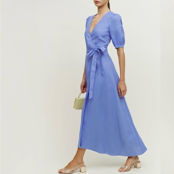 Reformation Weiss Linen Dress Size M - Picture 3 of 5